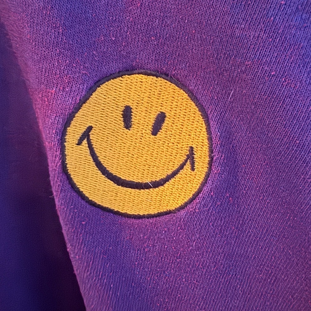 Aviator Nation SMILEY 2 CREWNECK SWEATSHIRT - UNISEX - Picture 3 of 8